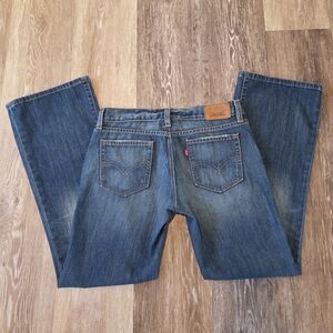 Levi's Ultra Low Rise 522 Bootcut Flare Denim Blue Jeans VTG Wide Leg Y2K HTF